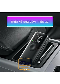 Máy Bơm Lốp Mini Cầm Tay CARSUN C3106 – Pin 4000mAh, Bơm Không Dây, Công Suất 40W, Tích Hợp Đèn LED & Sạc Dự Phòng