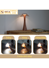 Đèn Led Để Bàn Quầy Bar Nhà Hàng Huta ET1 Cảm Ứng Tích Điện Pin Sạc Điều Chỉnh Độ Sáng, 3 Màu Sắc Ánh Sáng, Decor Trang Trí Quán Cà Phê, Lounge