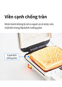 Máy kẹp nướng bánh LocknLock EJB126IVY (600W) - Hàng Chính Hãng
