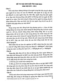 Sách Lời Giải Đề Thi Học Sinh Giỏi Vật Lí Lớp 12