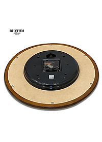Đồng hồ treo tường Nhật Bản RHYTHM CMG985NR06, Kt 32.0 x 5.0cm, 845g, Vỏ Gỗ