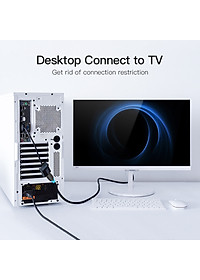 Cáp chuyển VGA to HDMI Vention dài 15cm màu đen - Hàng chính hãng