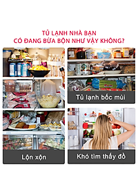 Bộ 5 hộp thủy tinh hộp đựng cơm trữ thức ăn thực phẩm trong tủ lạnh chịu nhiệt COBA'COOK 400ml- CCR45