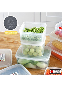 Combo 02 hộp lạnh bảo quản thực phẩm Nakaya 1100ml Made in Japan