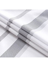 Áo Sơ Mi Nam Trắng Công Sở Thương Hiệu ANTON  Dài Tay Họa Tiết Kẻ Sọc Cotton - AT205