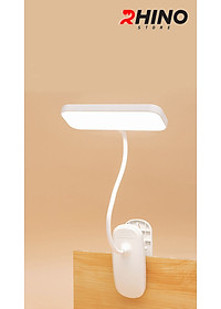 Đèn học LED gắn kẹp bảo vệ mắt chống cận cảm ứng Rhino L401, tích điện đa năng làm việc, để bàn học - Hàng chính hãng