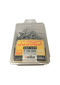 Combo Vít bê tông 4mm đầu bằng F438 & mũi khoan tường đuôi lục giác Unika 3.2mm (Không cần tắc kê nhựa)