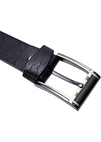 Thắt Lưng Nam Da Bò 1 Lớp Huy Hoàng HT4105 (120 x 3.5 cm) - Đen