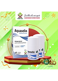 (+5ml FREE) Lăn khử mùi dành cho nam Aquaselin 50ml