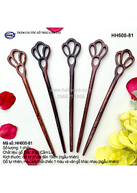 Trâm cài tóc bằng gỗ Cẩm Lai/Trắc (Đủ kiểu dáng) HH600 - phong cách cổ trang, điêu khắc sang chảnh HOT TREND cho nữ  - HAHANCO