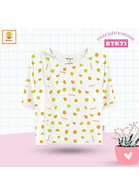 Combo 5 áo sơ sinh tay dài cài lệch đủ màu cho bé