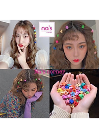 Bộ 10 kẹp tóc mini nhí nhiều màu sắc Hàn Quốc cho bé gái dễ thương