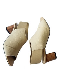 Giày Cao Gót Da Bò Thật BIGGBEN Gót 5 Phân SDCG77