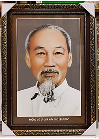 ẢNH CHÂN DUNG BÁC HỒ CHÍ MINH -IN DẦU CHẤT LƯỢNG CAO