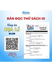 Sách ID Tổng Ôn Địa Lí lớp 12 luyện thi kiến thức ôn thi thpt quốc gia Bản Mới Nhất Moonbook