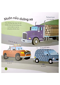 Sách Busy Machines - Trucks: Những Cỗ Máy Năng Nổ - Xe Tải (Song Ngữ Anh - Việt)