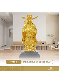 Quà tặng khai trương: Tượng Thần tài phong thuỷ mạ vàng 24K