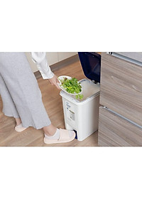 Thùng Rác Nhựa Cao Cấp Đạp Chân Nắp Đậy Chữ Nhật 15 Lít Inochi Nhật Bản- (230 x 309 x 398 mm) - Giao màu ngẫu nhiên