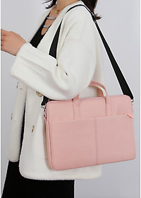 Túi xách vải chống sốc laptop macbook surface, túi công sở đeo chéo nam nữ cặp đựng laptop