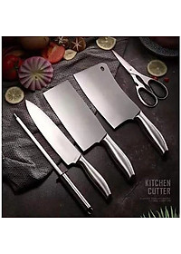 Bộ dao 6 món nhà bếp Nhật Bản siêu sắc bén cao cấp - Logo trên thân dao ngẫu nhiên - Chính hãng dododios - dao nhà bếp 5 món - bộ dao nhật nhà bếp