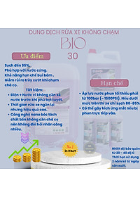 Bio 30 - 5 lít - Dung dịch rửa xe không chạm - Nước rửa xe bọt tuyết - Ekokemika