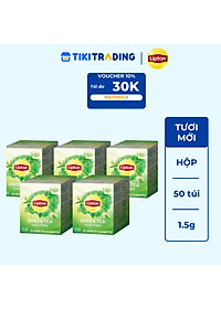 Combo 3 Lipton Trà Xanh Tươi Mới Hộp 1.5g x 50 túi
