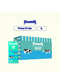 COMBO 6 HỘP SỮA TƯƠI TIỆT TRÙNG VINAMILK 100% KHÔNG ĐƯỜNG - HỘP GIẤY 1L