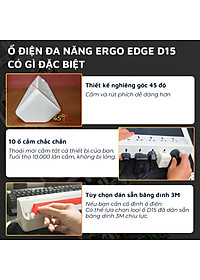 Ổ cắm điện đa năng Ergo Edge DandiHome an toàn chống cháy chống giật, bảo hành 12 tháng