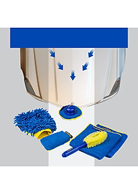 Bộ combo 5 món dụng cụ chăm sóc vệ sinh cọ rửa ô tô, xe hơi nhãn hiệu Goodyear GY-2878