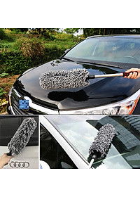 Chổi Lau Bụi Sợi Dầu Ô Tô Đa Năng Cán Điều Chỉnh – CHỔI TRÒN