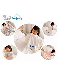 New - Khăn tắm/ chăn lông siêu mềm TinyLove 100% Coral velvet thấm hút nhanh, Size 70*140cm, hình dễ thương KT03