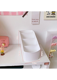 Hộp bút đa năng nhiều ngăn hộp đựng bút để bàn nhựa kiểu Hàn Quốc decor phòng