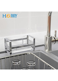 Kệ để đồ rửa bát có khay nhựa dán tường inox 304 Hobby Home Decor KRC1