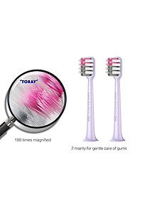 Đầu Bàn Chải Thay Thế DR.BEI BY-V12 3 Cái /Gói | Lông Toray Nhật Bản | Chứng Nhận FDA - Hàng Chính Hãng