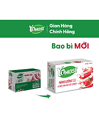 Thùng 48 Hộp Yomost Thạch Trái Cây Hương Dâu (48x180ml)