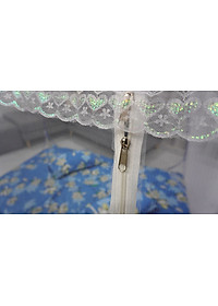 Mùng chụp chống muỗi tự bung xếp gọn đỉnh rộng MỘC MIÊN -Màn chụp xếp gọn  [Tặng Cặp vỏ Gối]