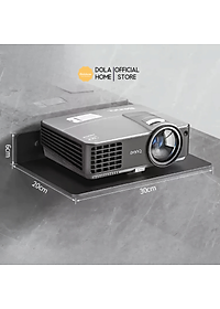 Kệ treo kim loại Dola Home để máy chiếu, camera, bộ phát WiFi, loa, bàn phím không cần khoan đục có lỗ đi dây điện.