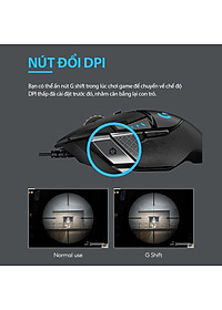 Chuột game hiệu suất cao Logitech G502 Hero RGB Lightsync - Hàng chính hãng