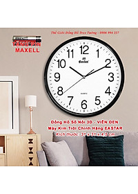 Đồng Hồ Treo Tường EASTAR Cao Cấp Tròn – Số Dập Nổi Máy KIM TRÔI – Bảo Hành 2 Năm – Tặng Pin Maxell