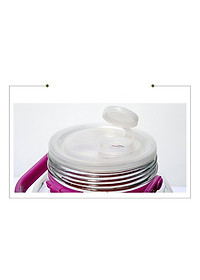 Bình ngâm rượu thủy tinh Nắp tím 8 Lít ngâm sâm, đinh lăng, táo mèo, nấm linh chi, hoa quả