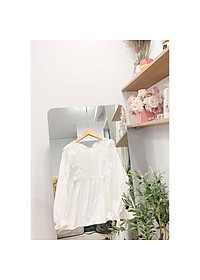 Áo babydoll trắng (hàng sẵn) - ao baby doll tiểu thư xinh mới về