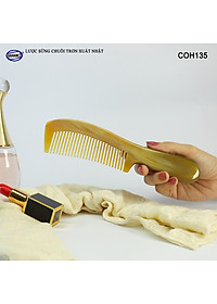 Lược sừng xuất Nhật VIP (Size:XL- 20cm) COH135 - Mẫu lược chuôi trơn cao cấp, Lược dày đẹp - Chăm sóc tóc