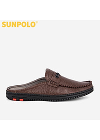 Dép Sapo Dép Sục Nam Da Bò SUNPOLO SPO274 (Đen, Nâu)