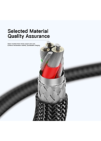 Dây cáp sạc type-C sạc nhanh 100W chuẩn PD 3.0 USB C to Type C hiệu HOTCASE ESSAGER Transparent Data Cable - trang bị đèn LED, Sạc nhanh QC 4.0 và PD 3.0, Chip sạc thông minh, truyền tải dữ liệu cao 480Mbps - Hàng nhập khẩu