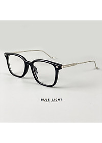 Gọng Kính Cận, Kính Giả Cận Chống Ánh Sáng Xanh Dáng Vuông To Càng Kim Loại Hàn Quốc - BLUE LIGHT