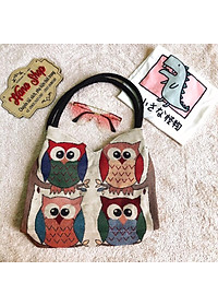 Túi thổ cẩm tim nhỏ