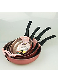 Chảo chống dính đúc vân đá đáy từ dày 7 lớp Green cook CGP05 size 20/26/30cm-Hàng chính hãng