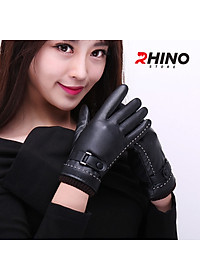 Găng tay da nam nữ chống nước cảm ứng điện thoại Rhino G903 Găng tay đi xe máy lót nỉ Siêu Ấm