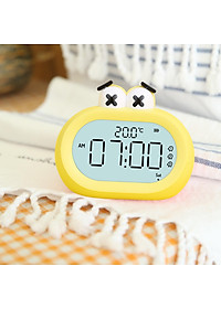 Digital Alarm Clock Indoor Temperature Snooze for Travel Bedside Decor