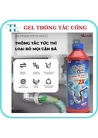 Gel thông tắc sinh học AIKOMI vệ sinh bảo vệ đường ống, làm sạch, chậu rửa bát, nhà vệ sinh, cống